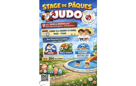 Stage de Paques 13-14 avril prochain à Mordelles